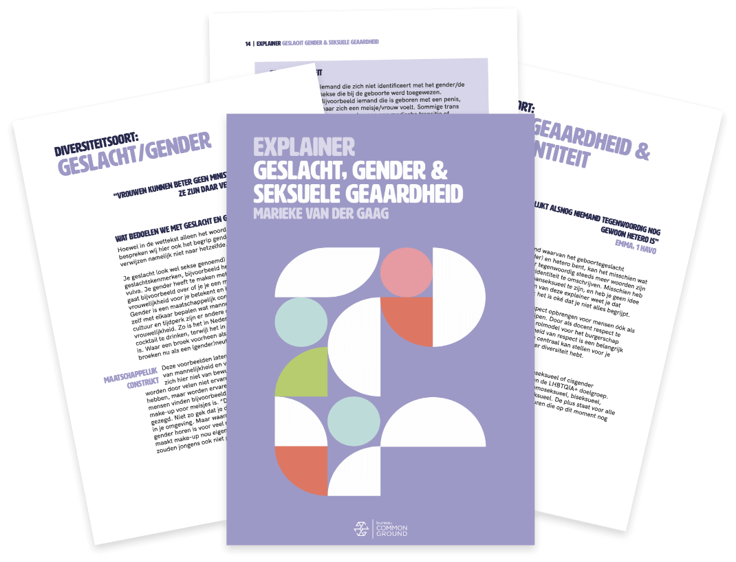 Explainer Geslacht, gender en seksuele geaardheid | bureau Common Ground
